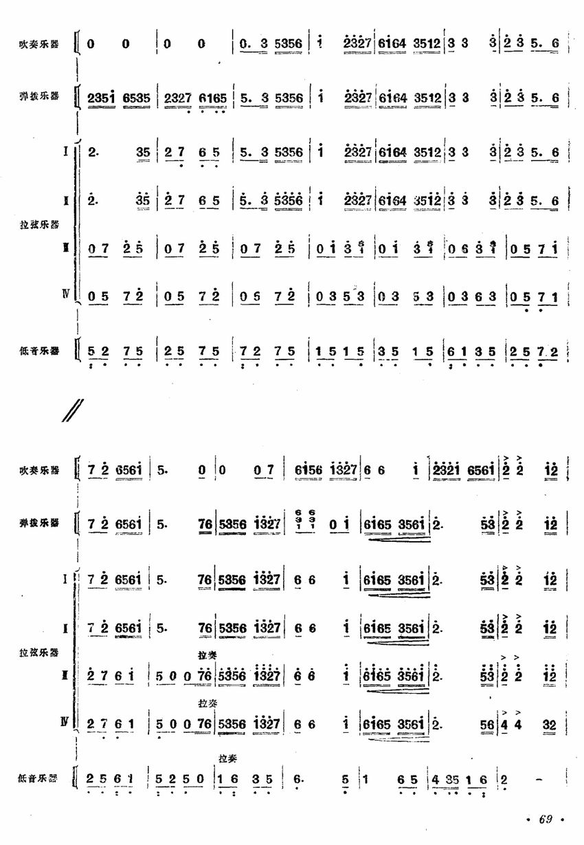 山鄉(xiāng)春早10(總譜)1