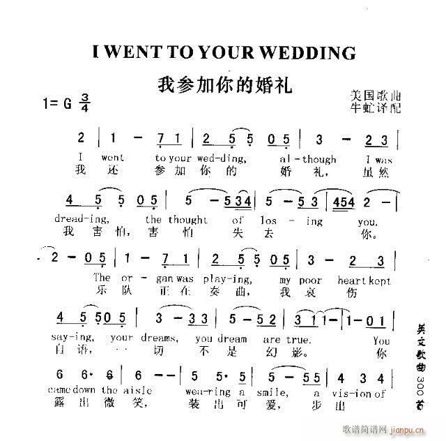 I WENTTO YOUR WEDDING(十字及以上)1