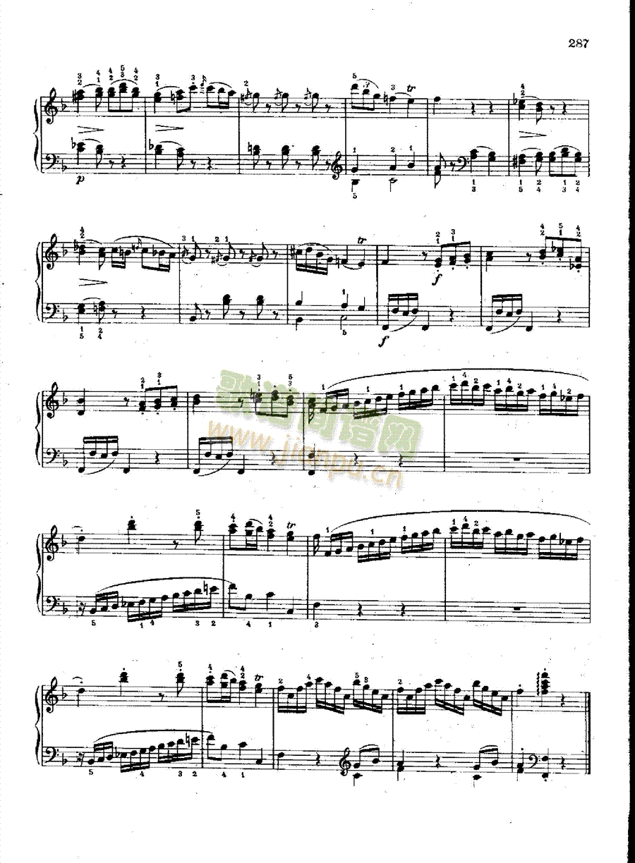奏鸣曲Nr.547a键盘类钢琴(钢琴谱)7