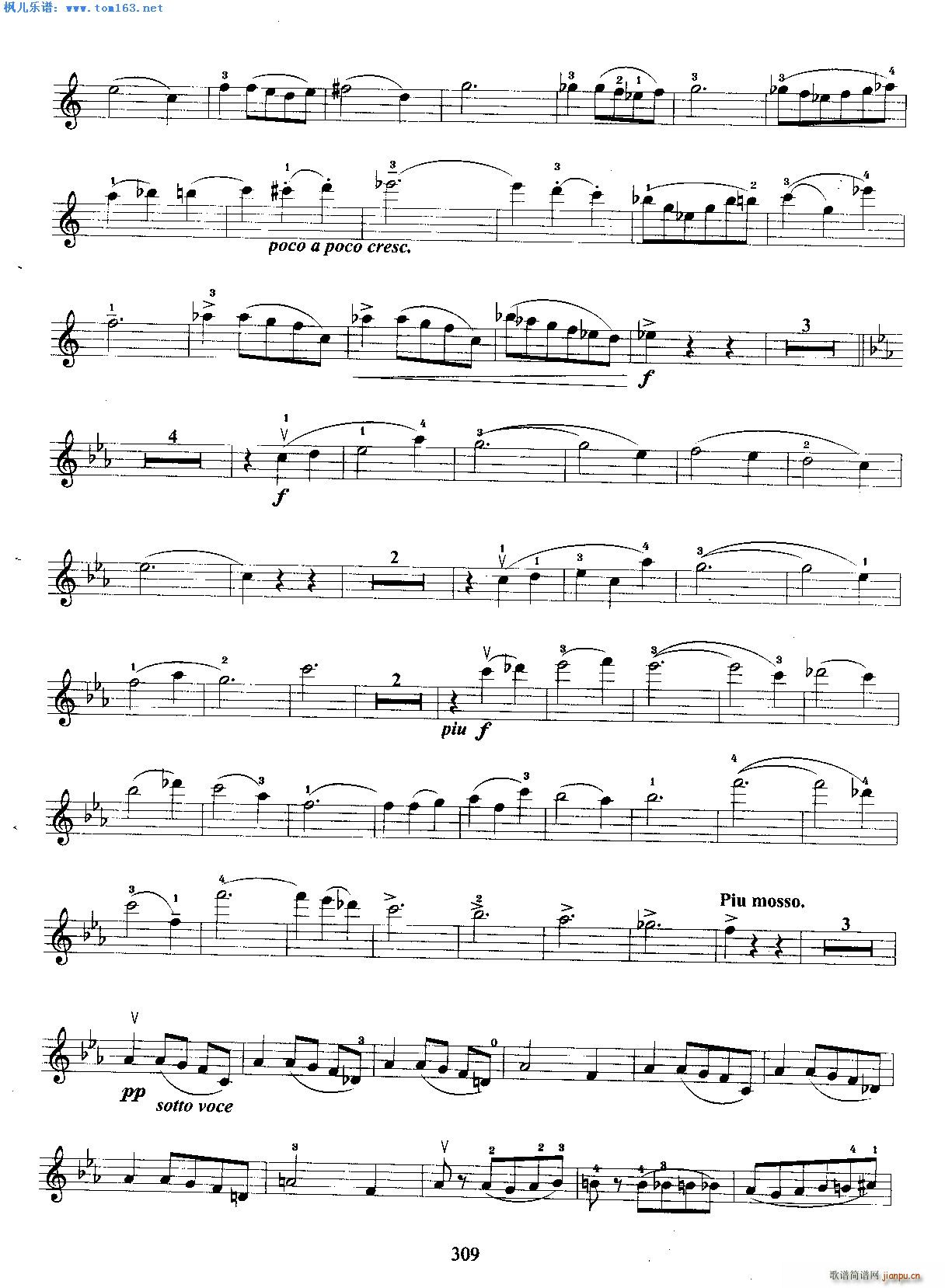 卡巴列夫斯基青年协奏曲第一乐章(小提琴谱)5