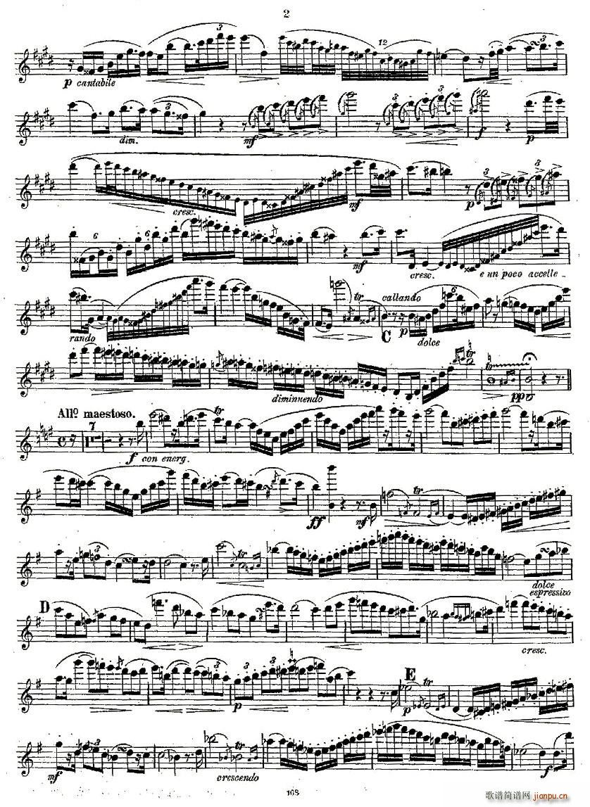 Concertstück . Op. 3. - flute part only 2