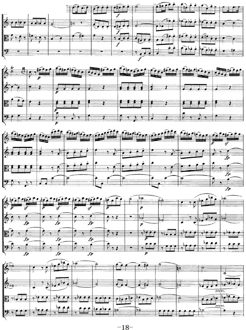 Mozart Quartet No 19 in C Major K 465(总谱)18