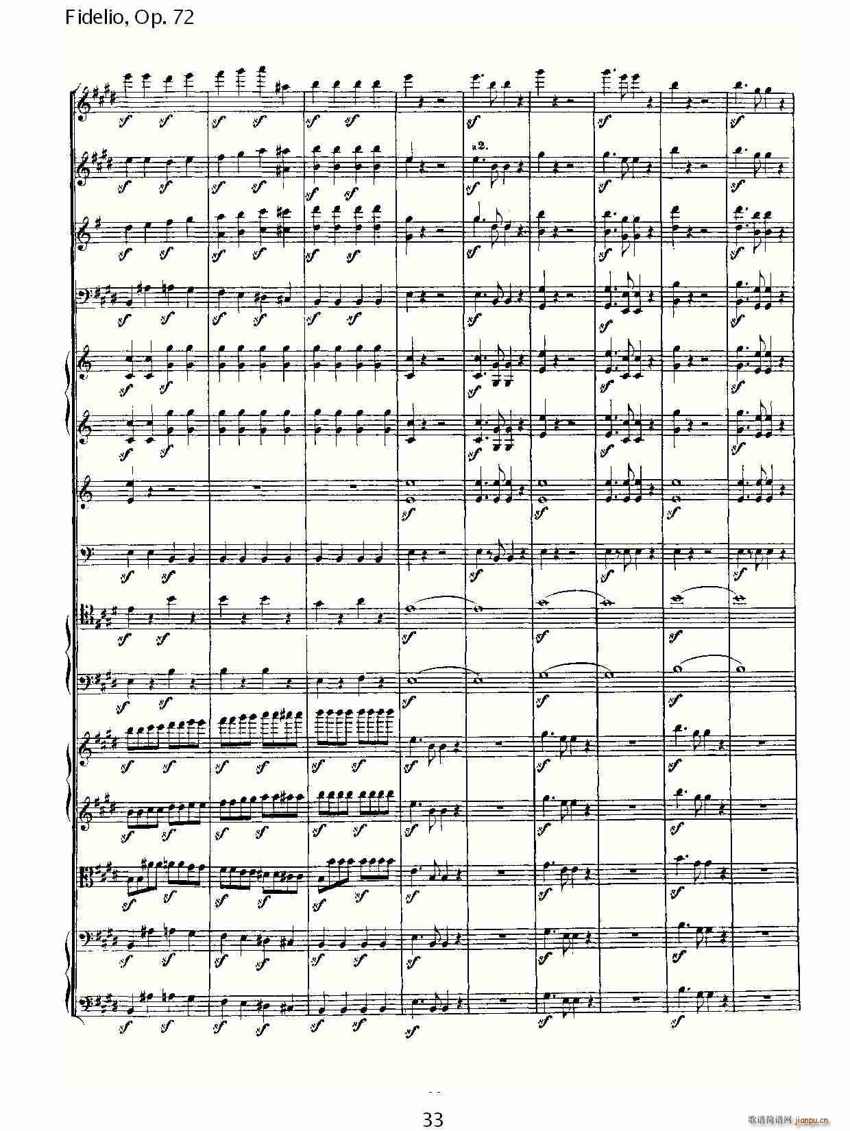 Fidelio，Op.72(十字及以上)33