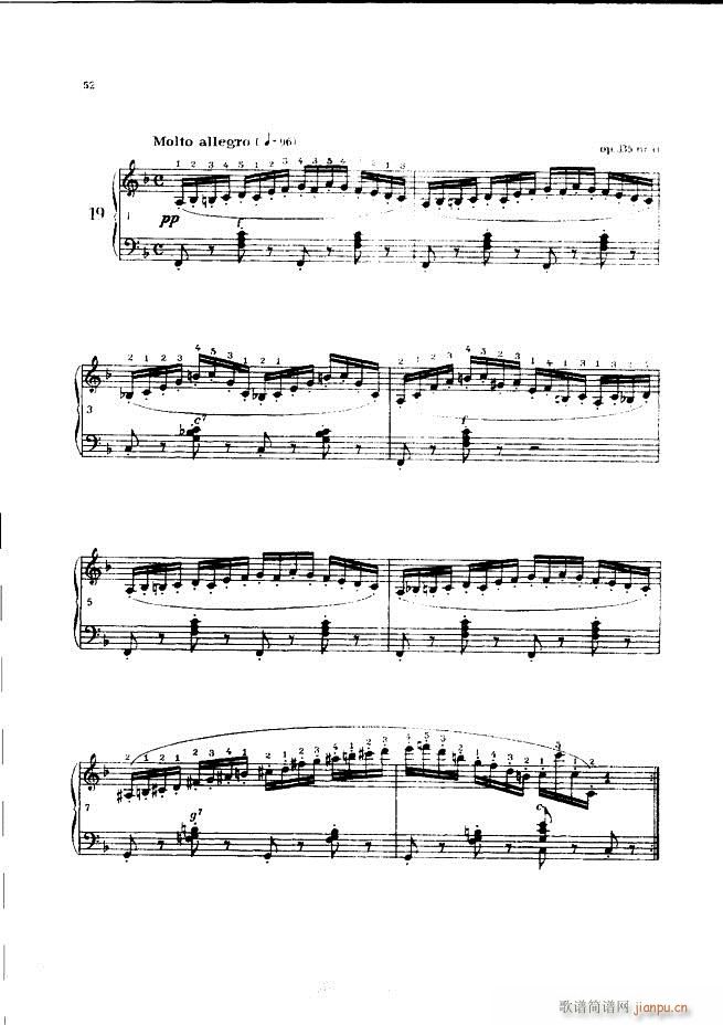 车尔尼手风琴练习曲集 Ⅲ(手风琴谱)52