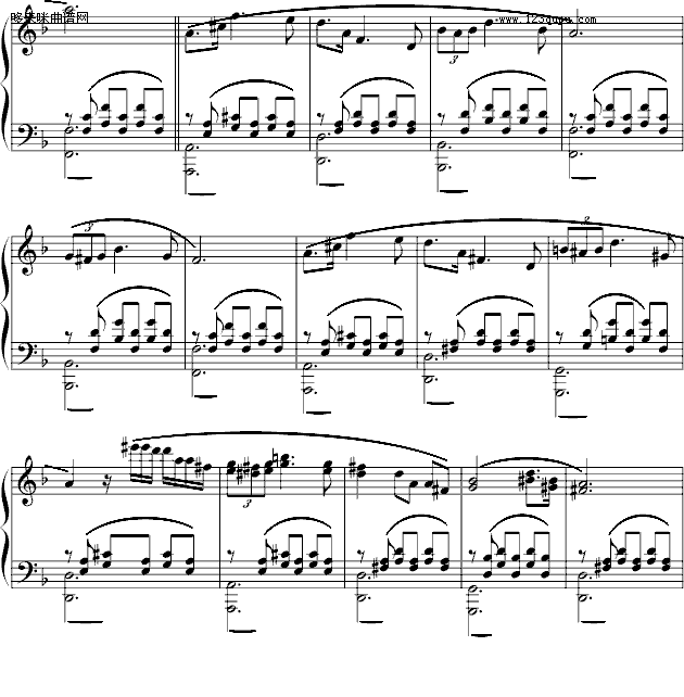 小夜曲-完整钢琴版-舒伯特 2