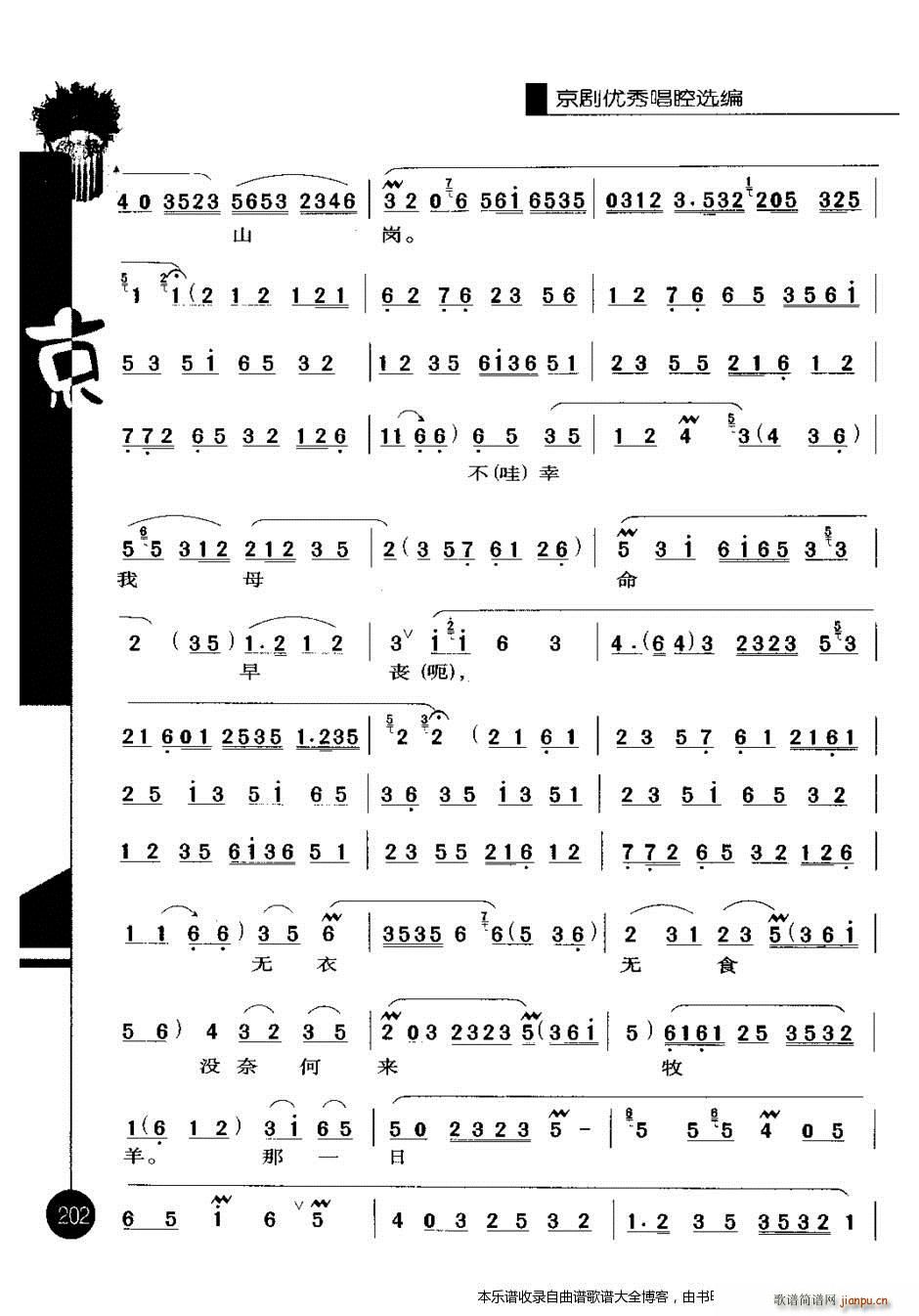 京剧优秀唱腔选编第二辑201 220 戏谱 2