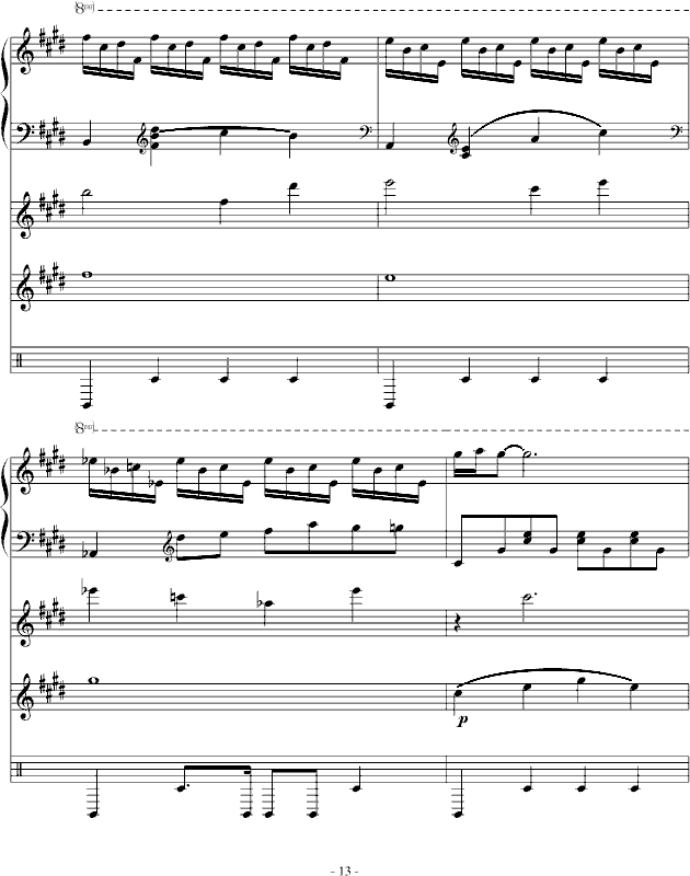 Night Sky（總譜制作）(鋼琴譜)13