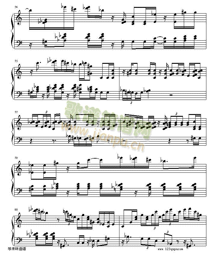 绮想輪旋曲-贝多芬(钢琴谱)10