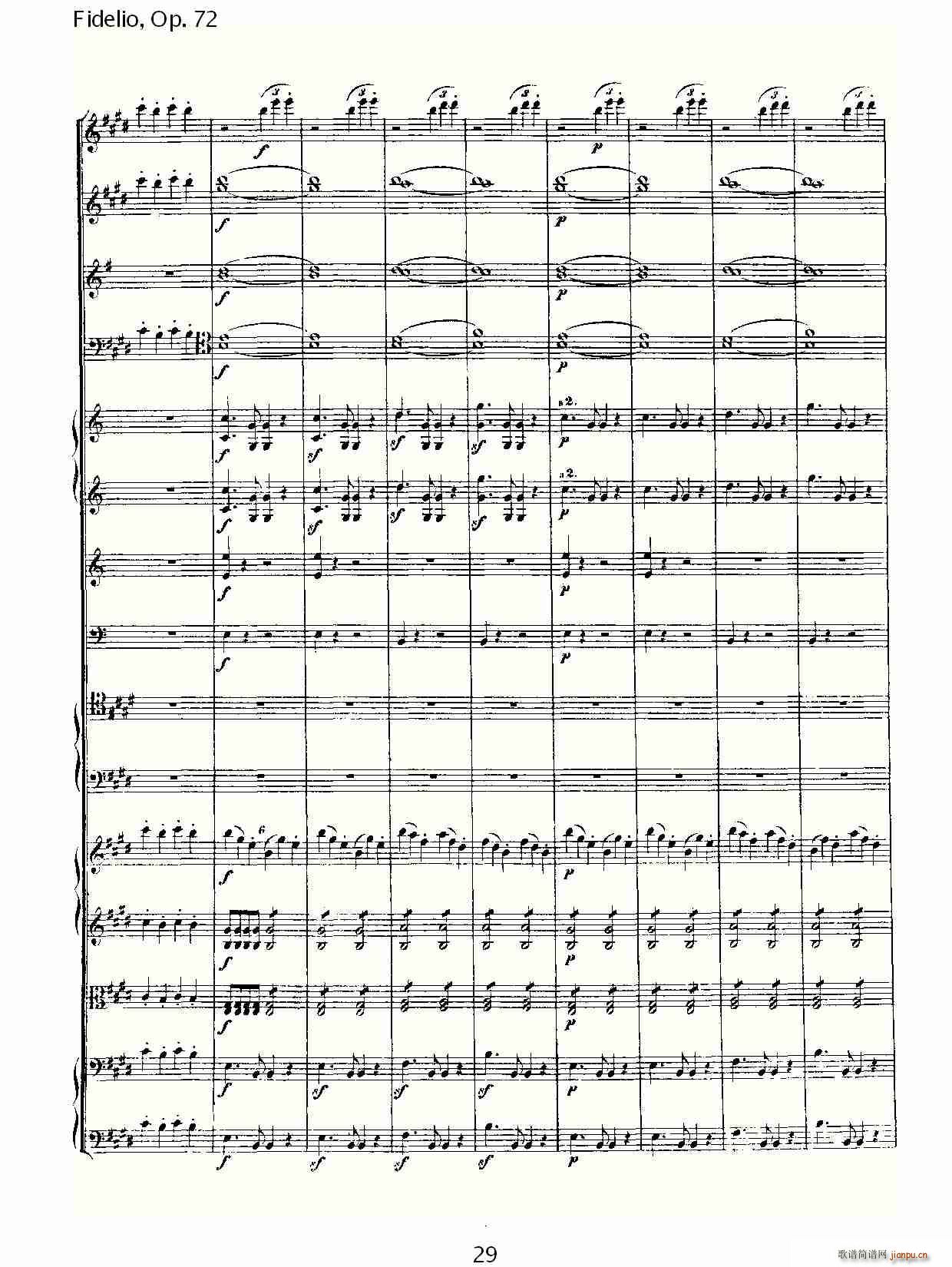 Fidelio，Op.72(十字及以上)29