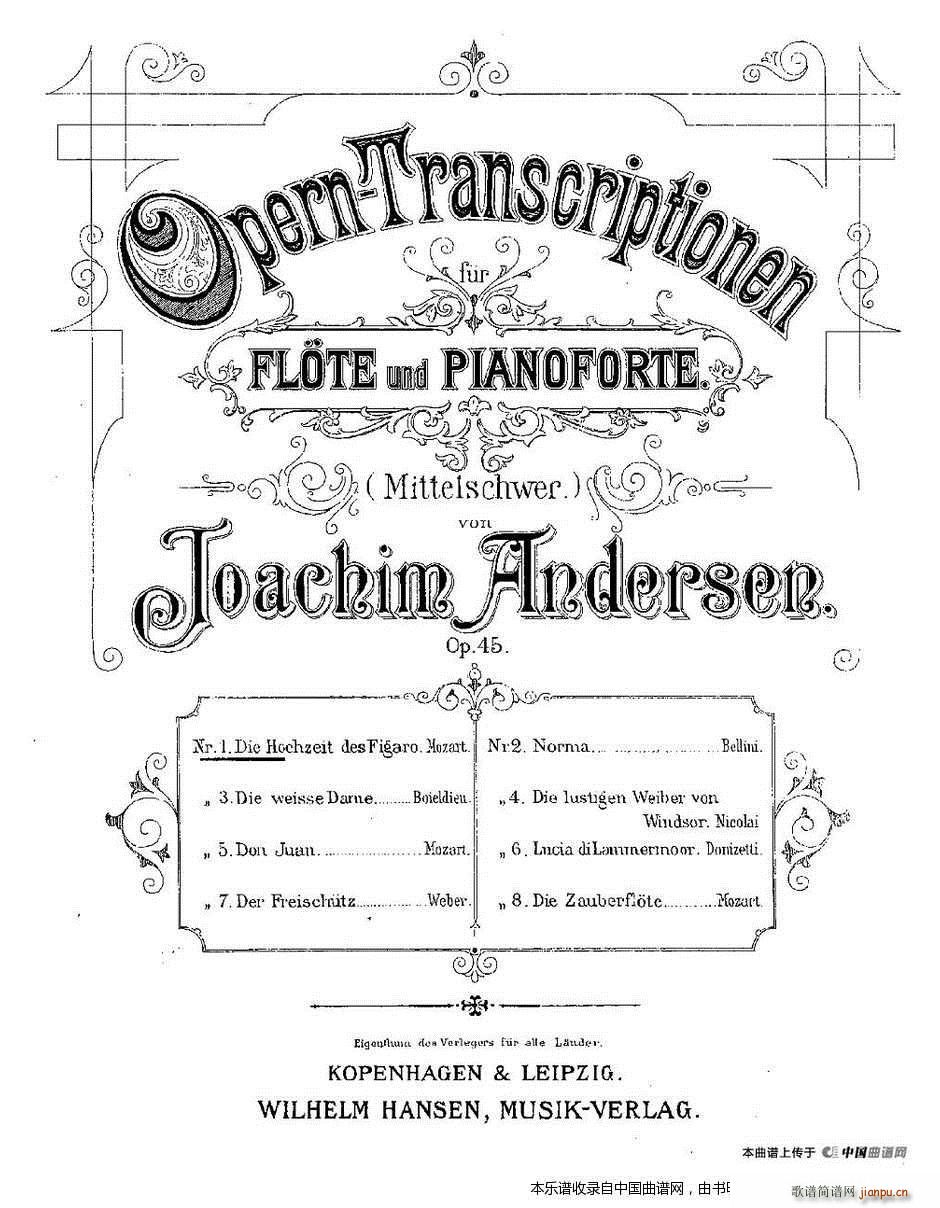 Opern Transcriptionen Op 45 1(笛箫谱)1