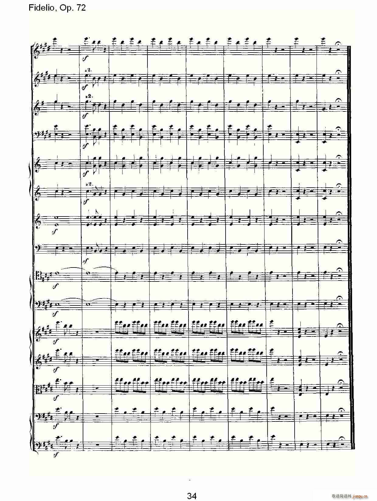 Fidelio，Op.72(十字及以上)34