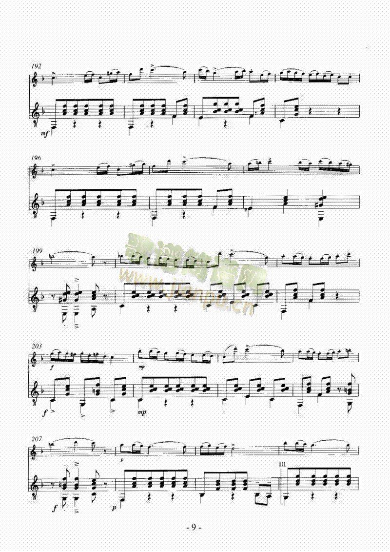 波拉卡舞曲管乐类长笛(其他乐谱)9