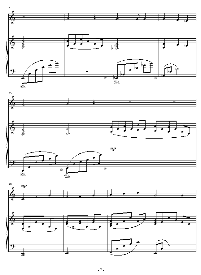 夜之歌(鋼琴譜)7