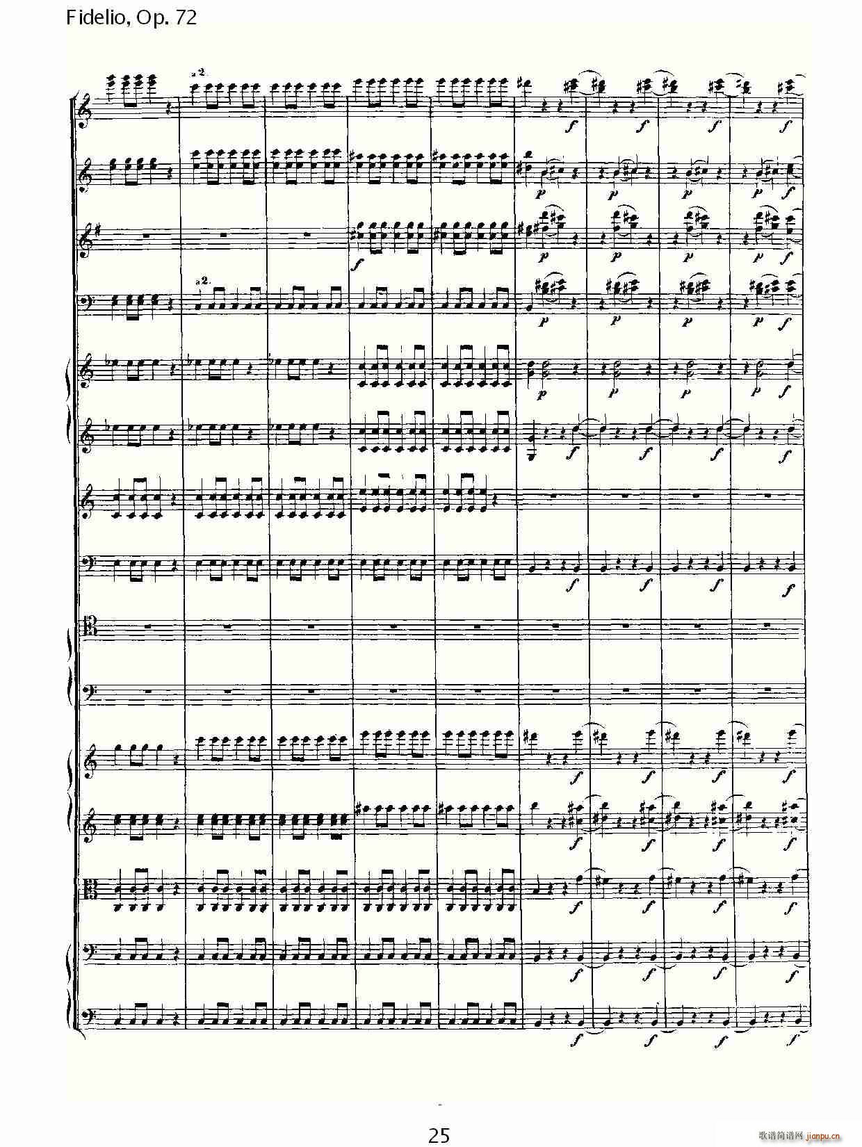 Fidelio，Op.72(十字及以上)25
