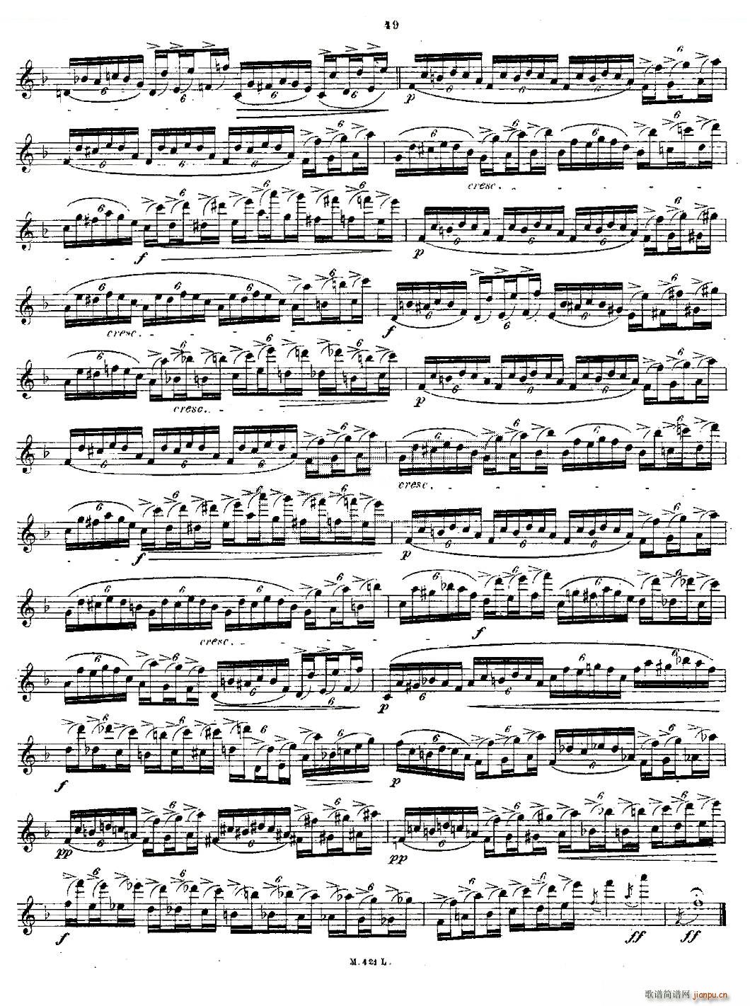 24首长笛练习曲 Op 15 之21 24 铜管(笛箫谱)7