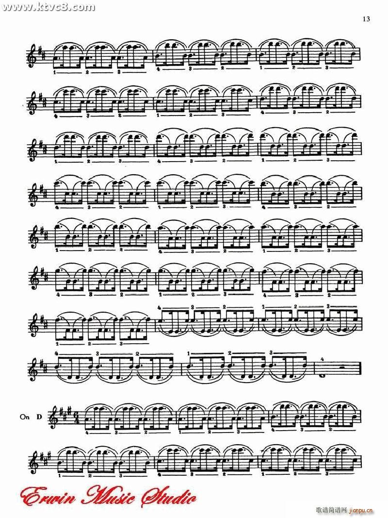 德米特里 康斯坦丁 多尼斯 小提琴技术的演奏艺术1 2(小提琴谱)27