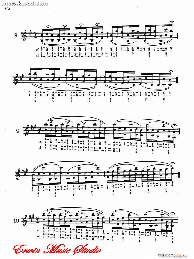 德米特里 康斯坦丁 多尼斯 24条小提琴三度和八度指法高级演练(小提琴谱)13