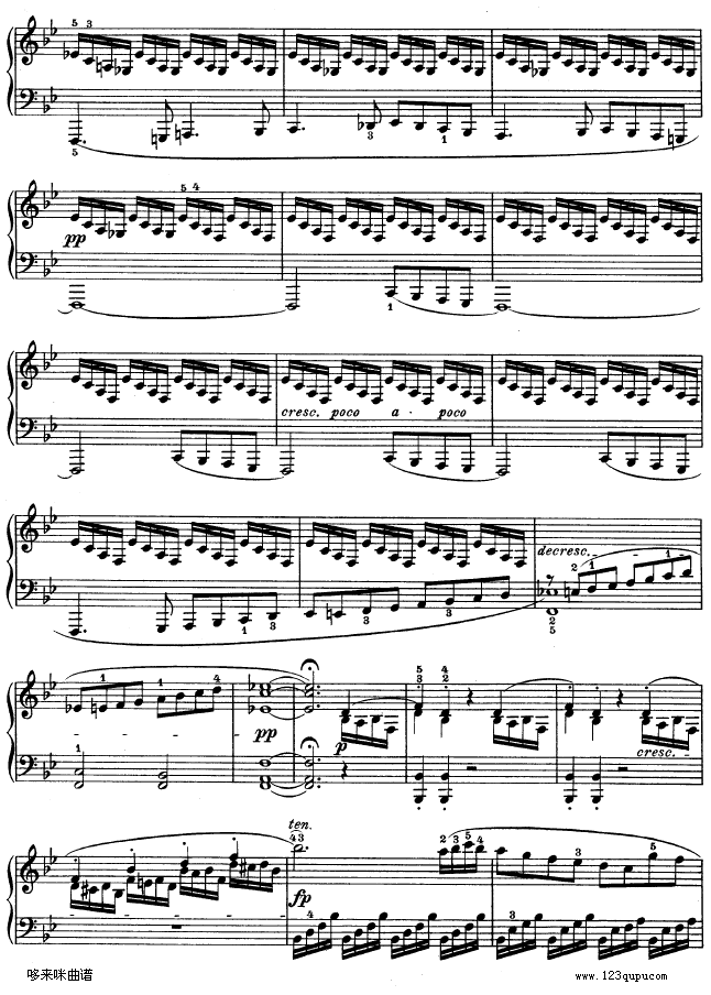 第十一钢琴奏鸣曲-op.22-贝多芬(钢琴谱)6