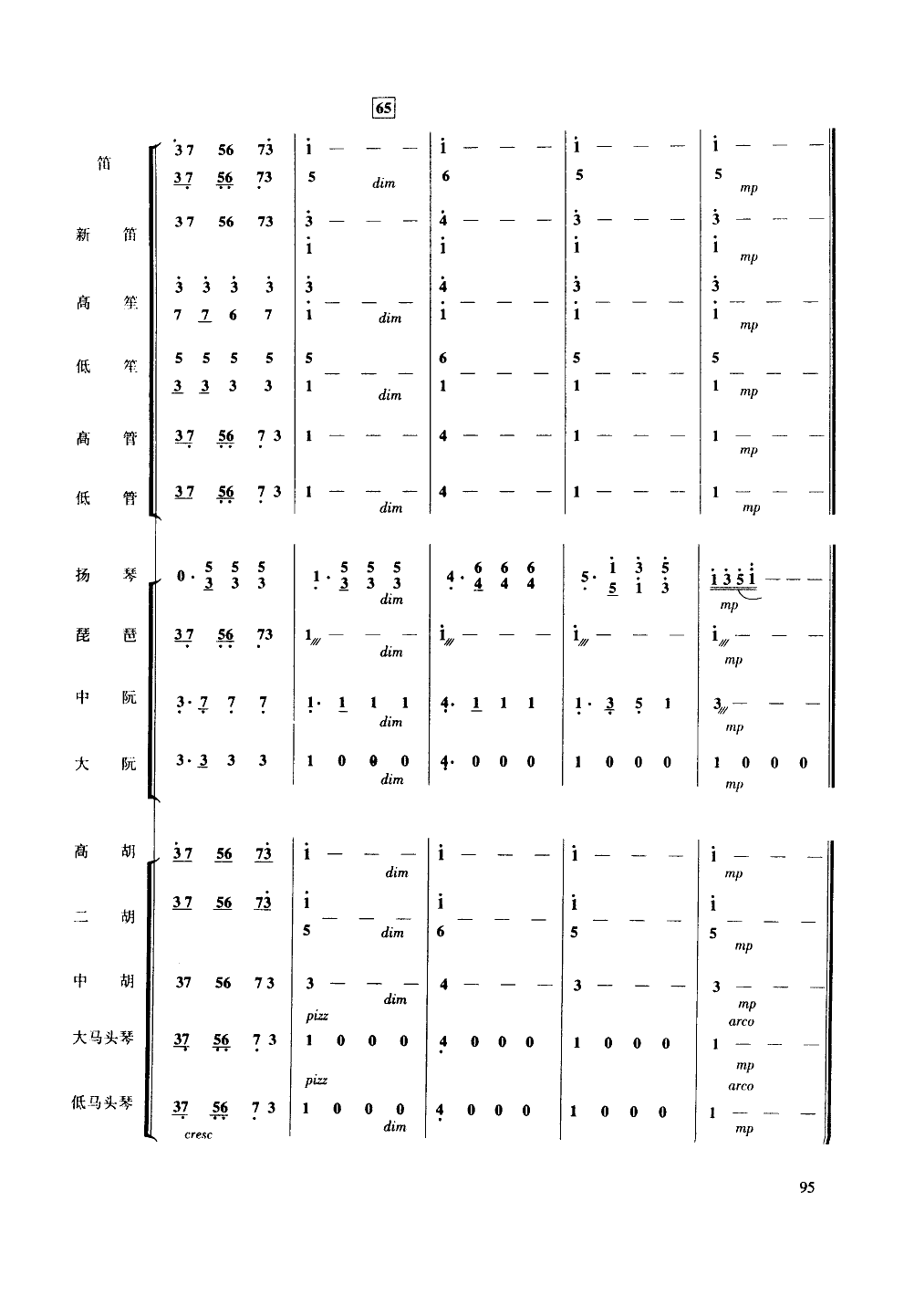 彩雲(yún)追月-民樂大合奏(十字及以上)14