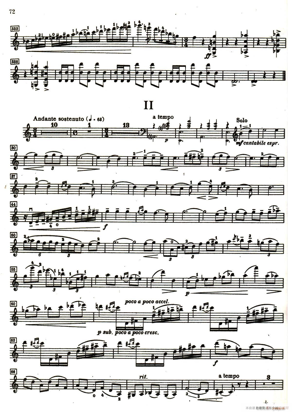 D小调小提琴协奏曲(小提琴谱)11