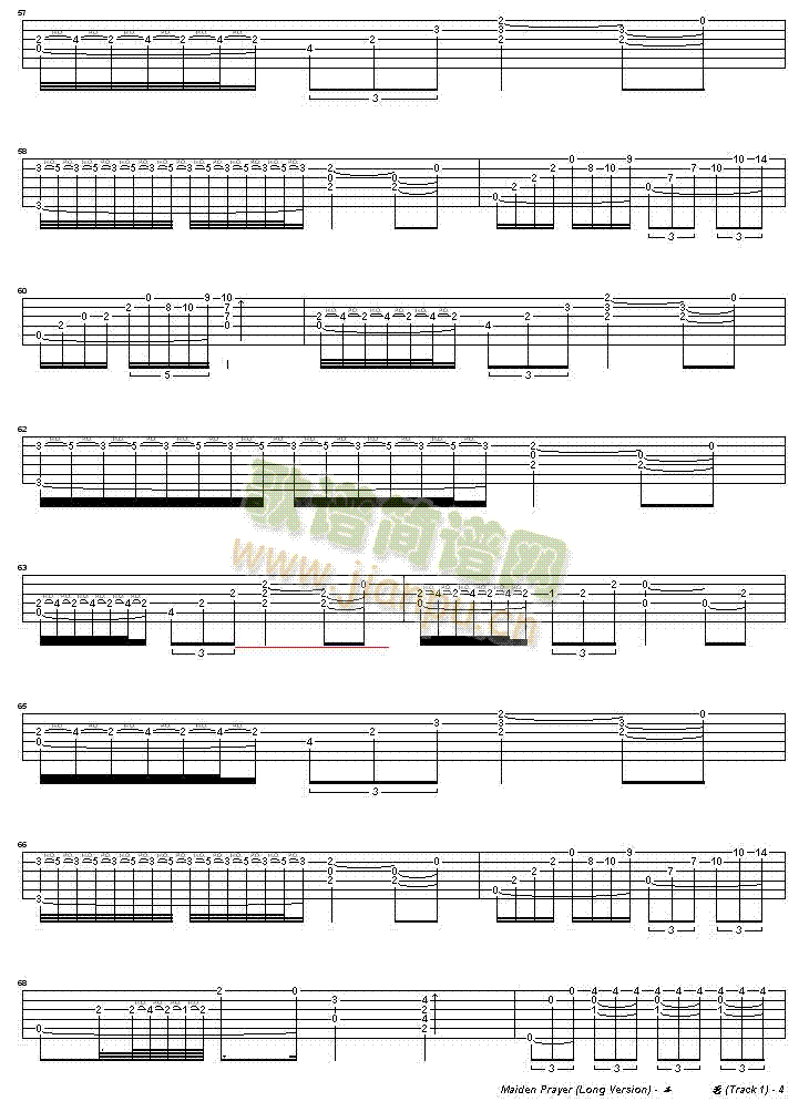 Maidensprayer吉他谱 4