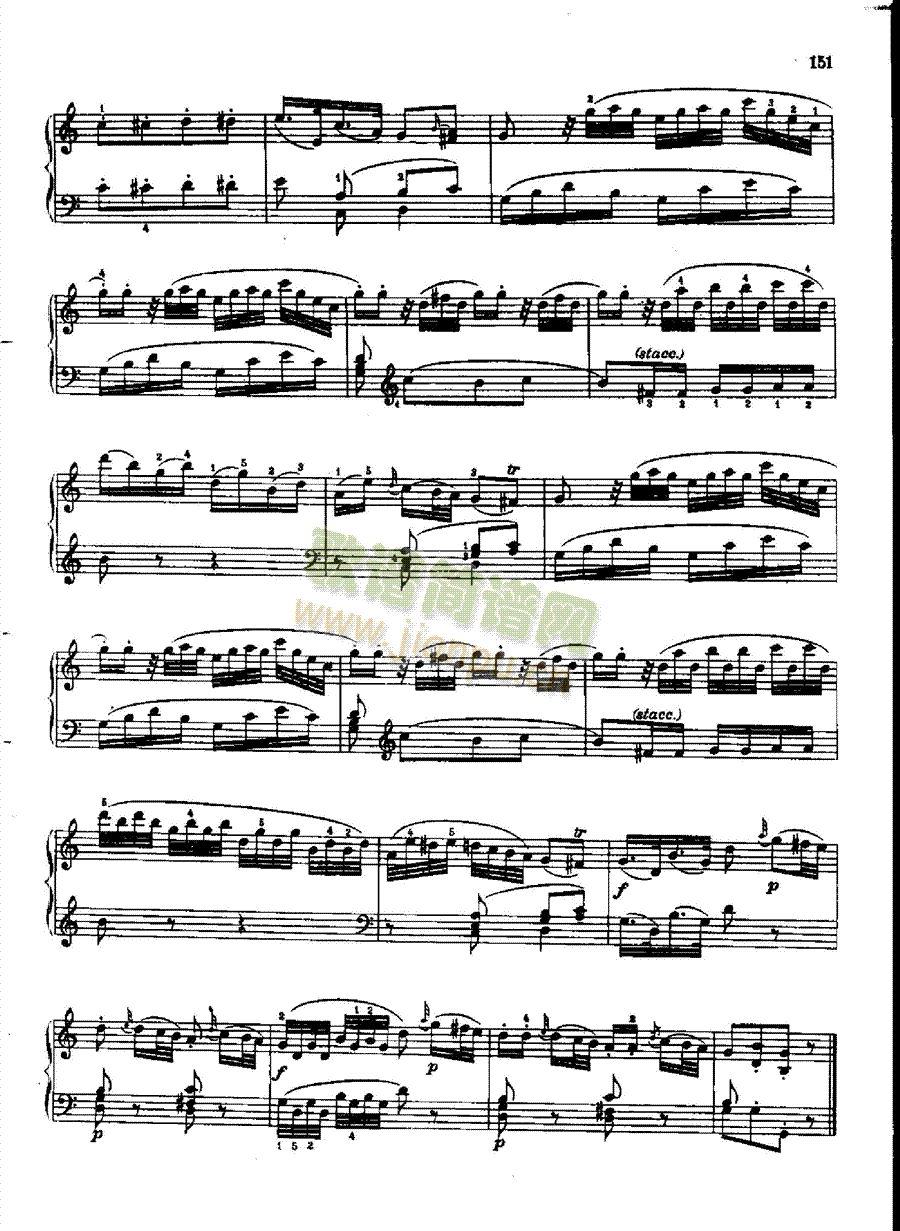 奏鸣曲Nr.330键盘类钢琴(钢琴谱)3