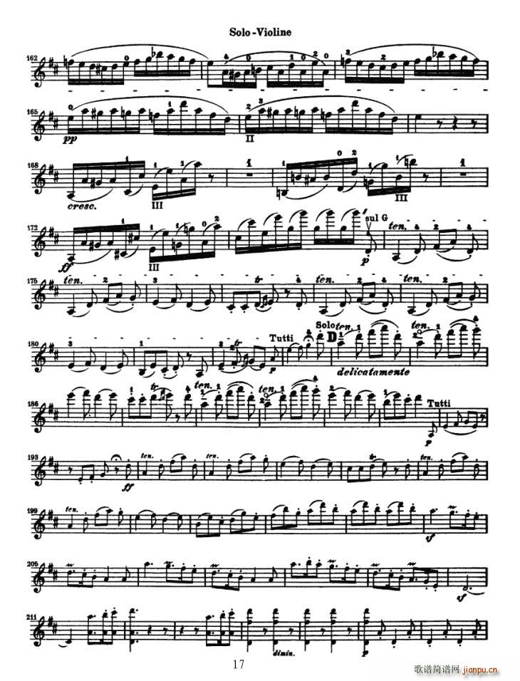 Konzert fur Violine(小提琴谱)17