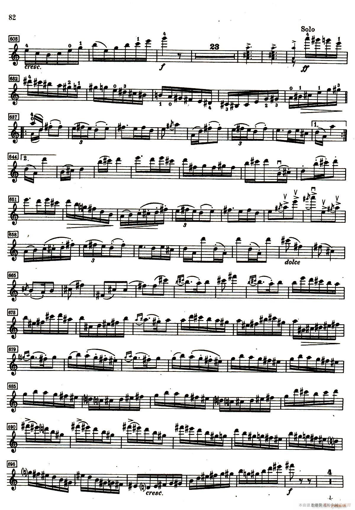 D小调小提琴协奏曲(小提琴谱)21