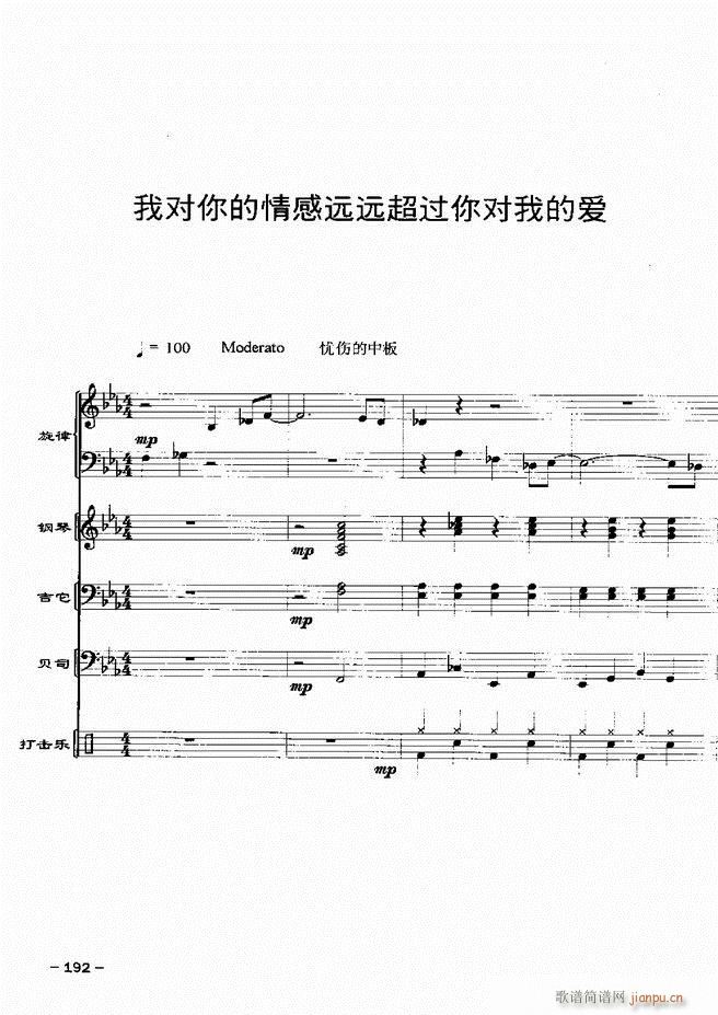 電聲樂隊(duì)歌舞廳金曲配器 20首181 217(總譜)12