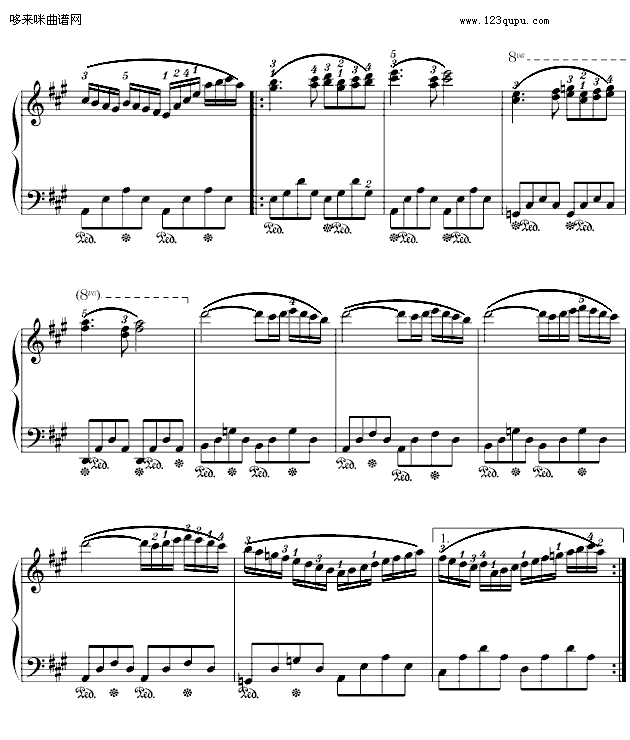 西班牙舞曲-小光版-肖斯塔科维奇(钢琴谱)5
