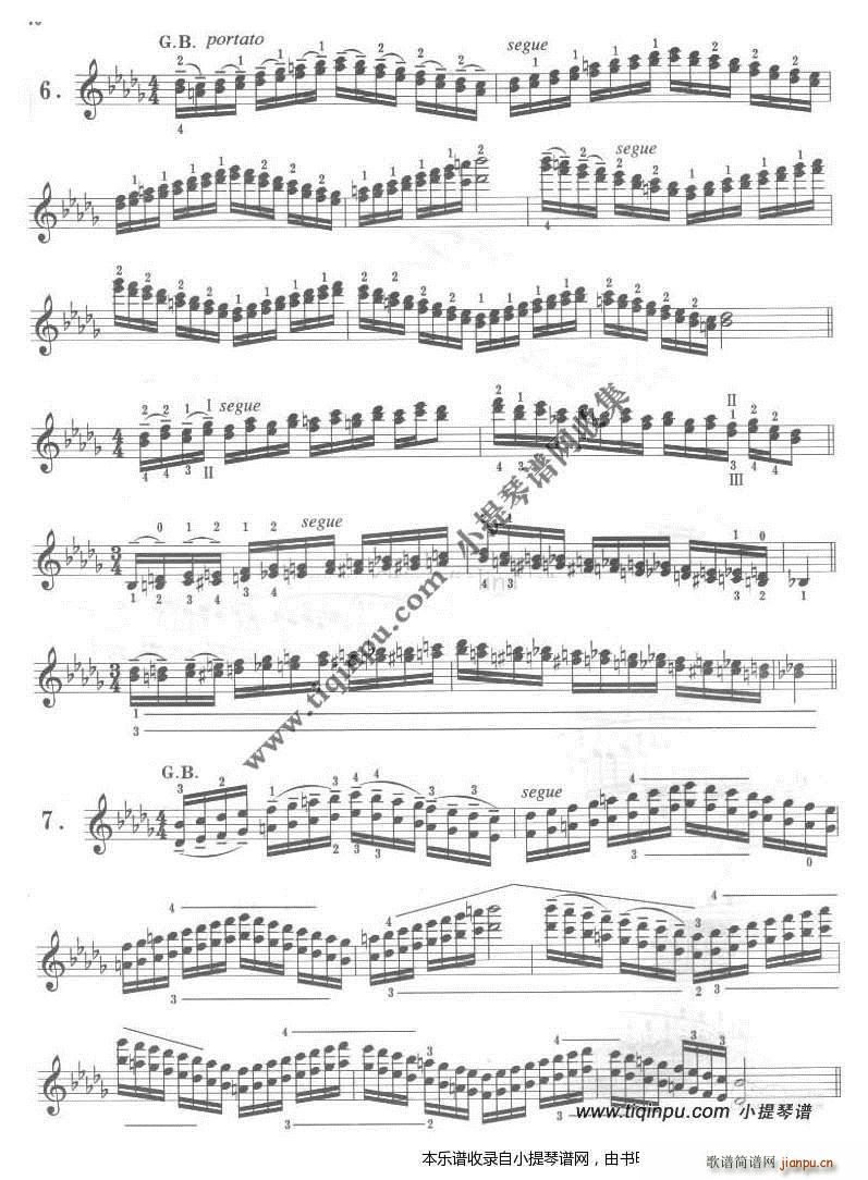 卡尔弗莱什 小提琴音阶体系 降b小调(小提琴谱)3