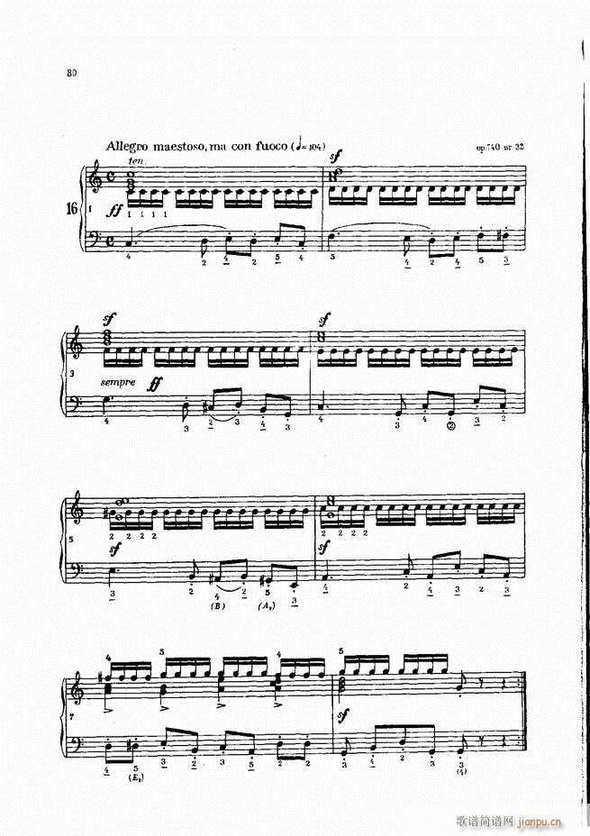 车尔尼手风琴练习曲集 Ⅳ(手风琴谱)60