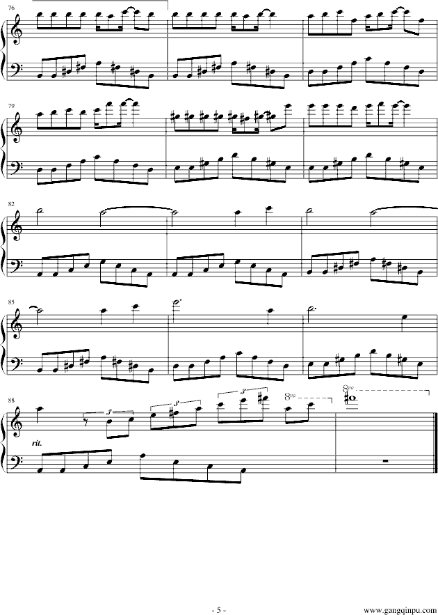 迷迭香(钢琴谱)5