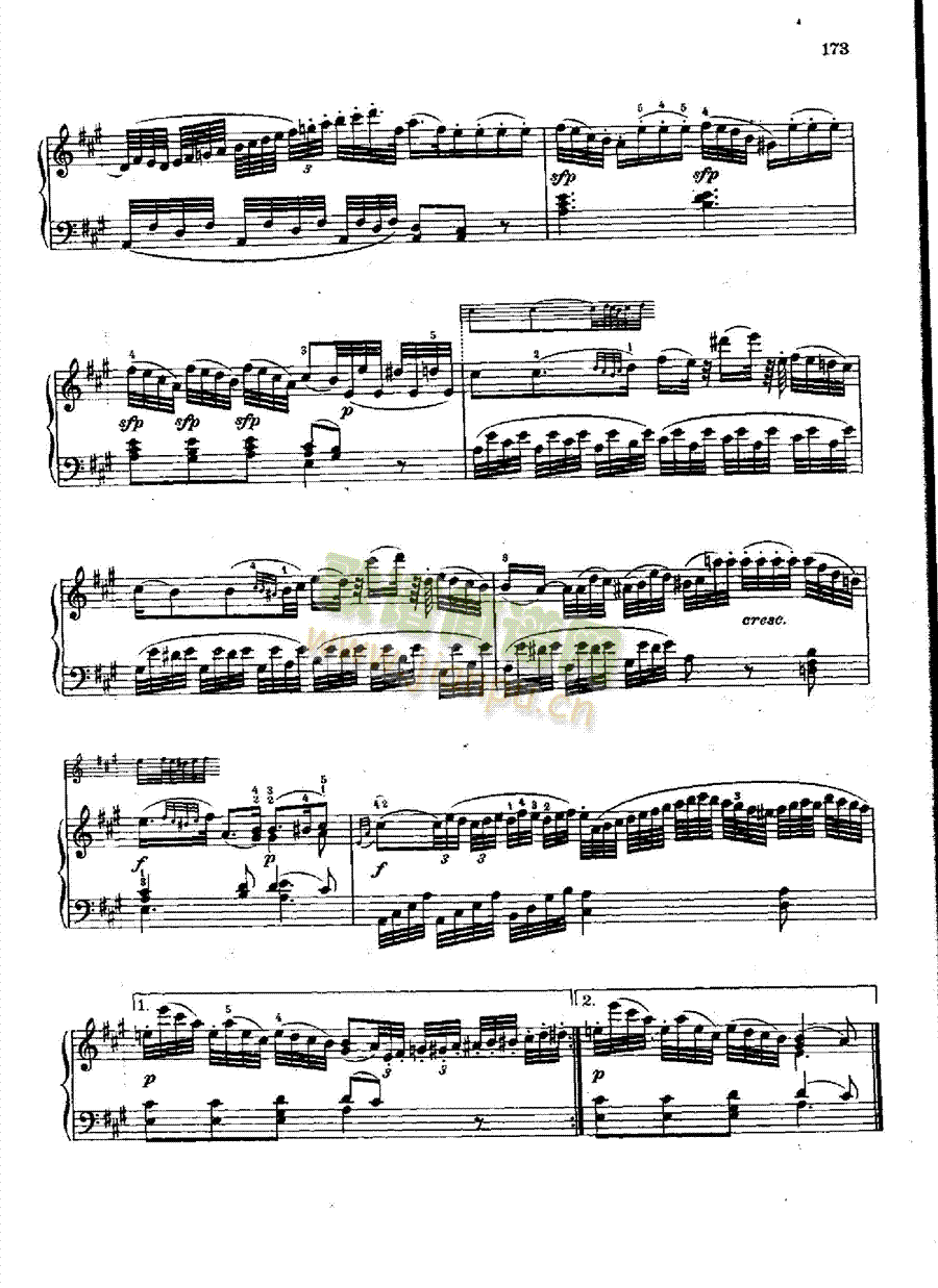 奏鸣曲Nr.331键盘类钢琴(钢琴谱)8