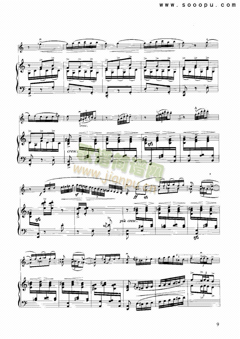 西班牙舞曲弦乐类小提琴(其他乐谱)9