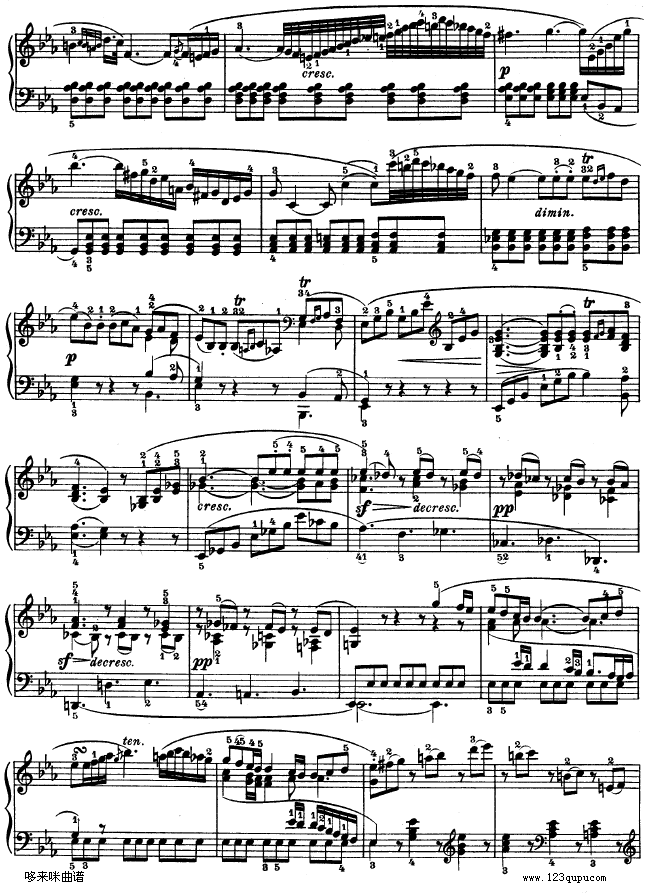 第十一钢琴奏鸣曲-op.22-贝多芬(钢琴谱)13