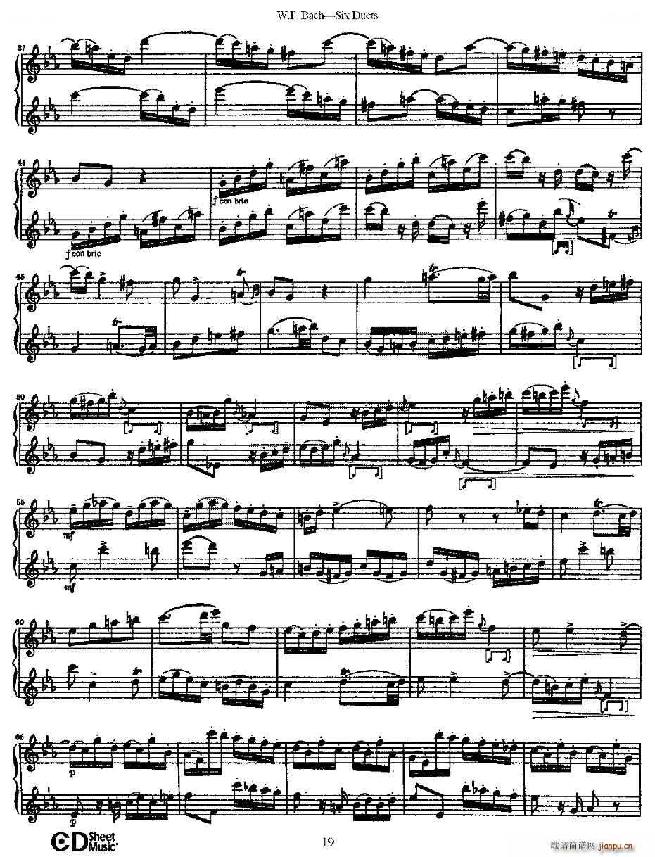 Six Duets 之三 六首二重奏练习曲 铜管(总谱)6