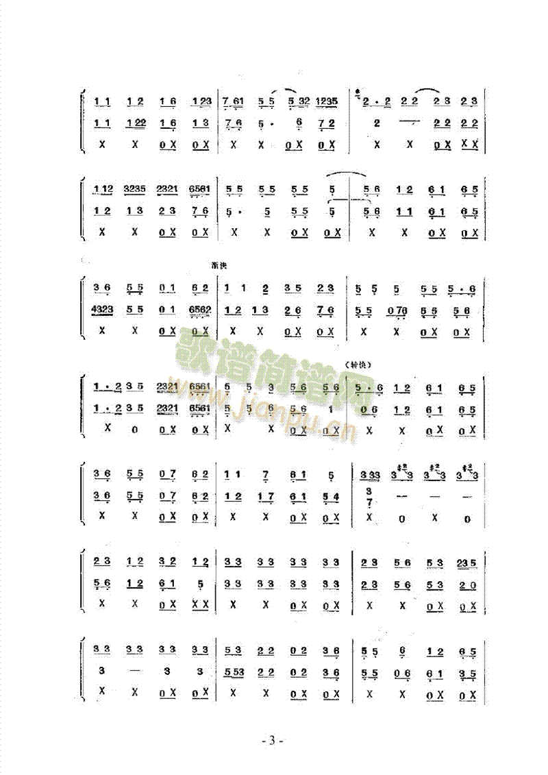 六月锦乐队类民乐合奏(其他乐谱)3