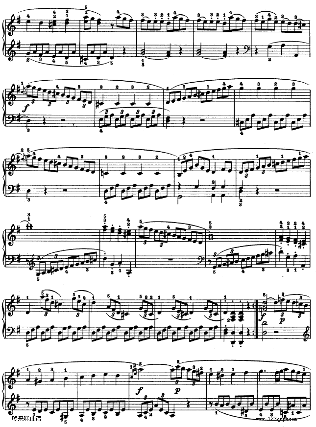 第二十钢琴奏鸣曲-Op.49No.2-贝多芬 2