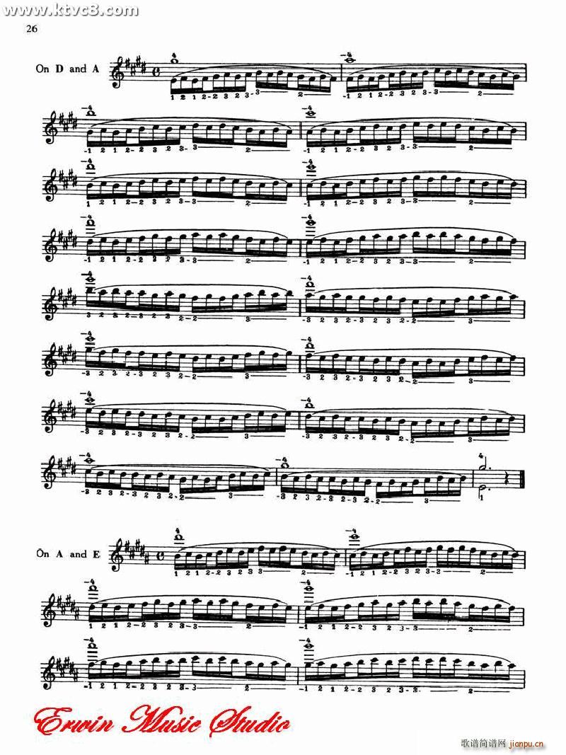德米特里 康斯坦丁 多尼斯 小提琴技术的演奏艺术1 2(小提琴谱)40