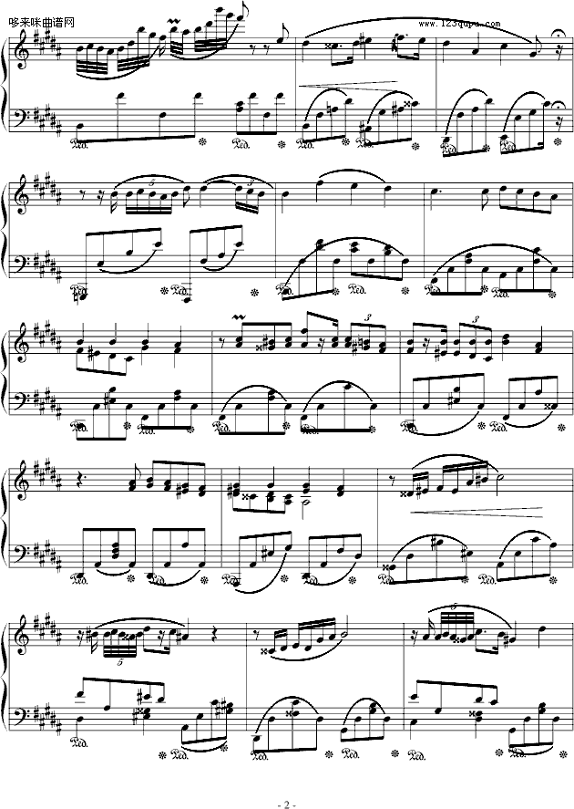B大调夜曲Op.32No.1-肖邦 2