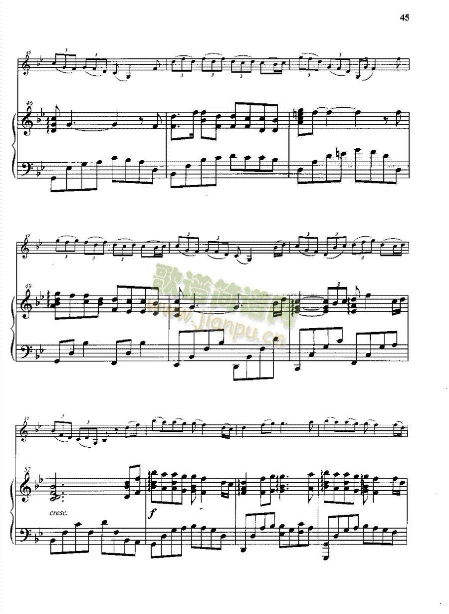 风之色弦乐类小提琴(钢琴谱)5