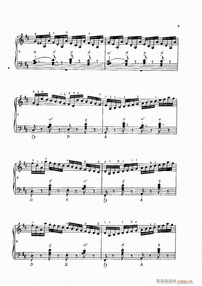 车尔尼手风琴练习曲集 Ⅳ(手风琴谱)9