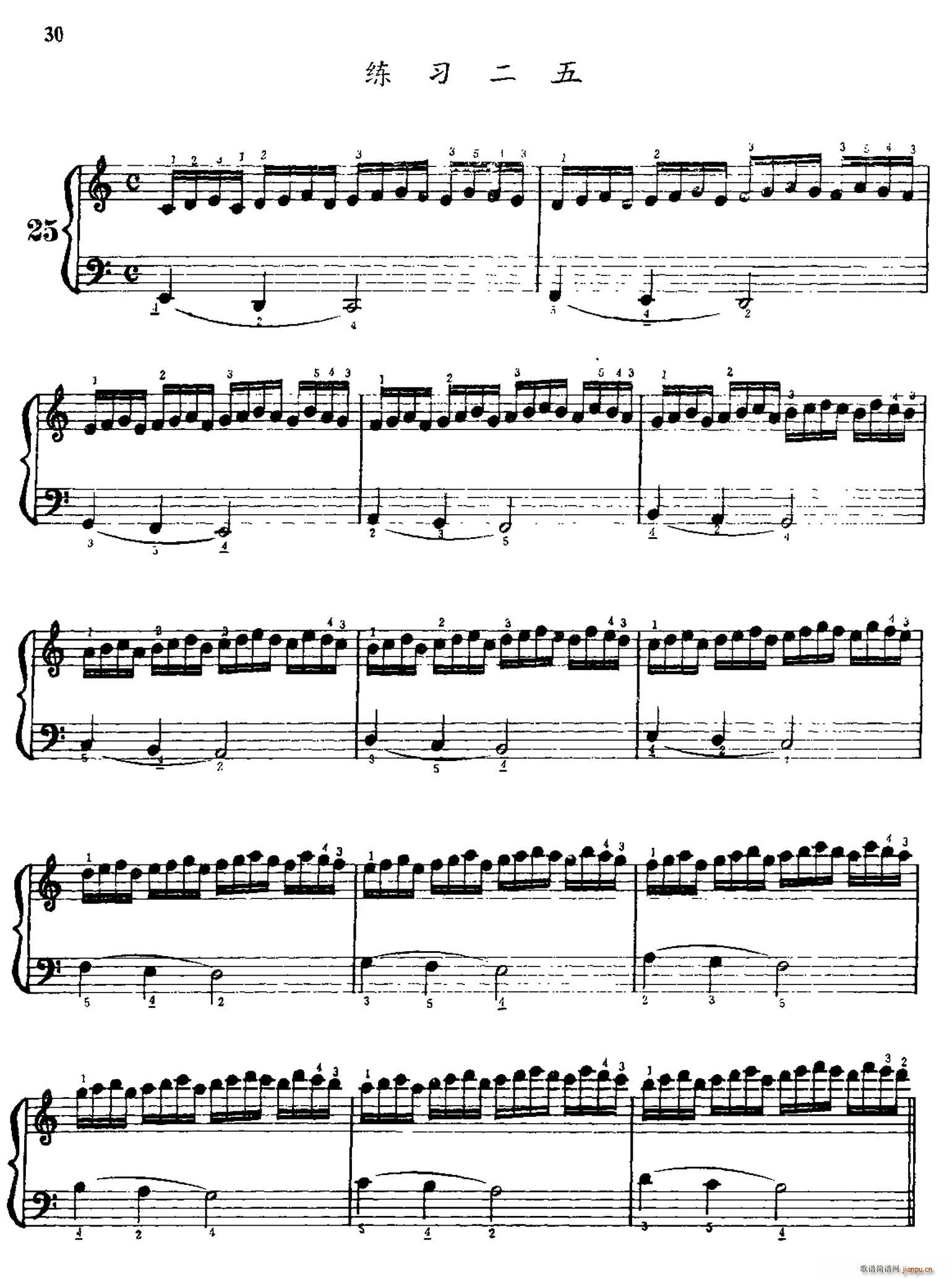 手风琴手指练习 第一部分 21 30(手风琴谱)9