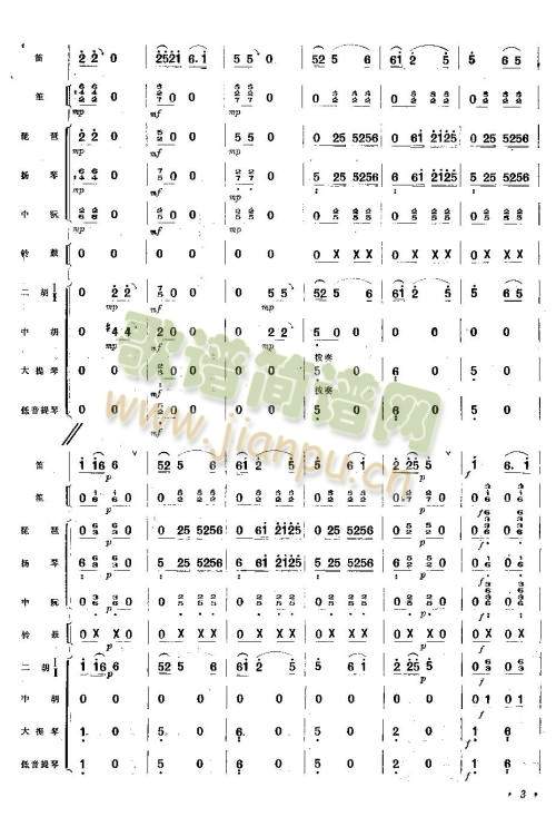 豐收花兒漫高原(總譜)3