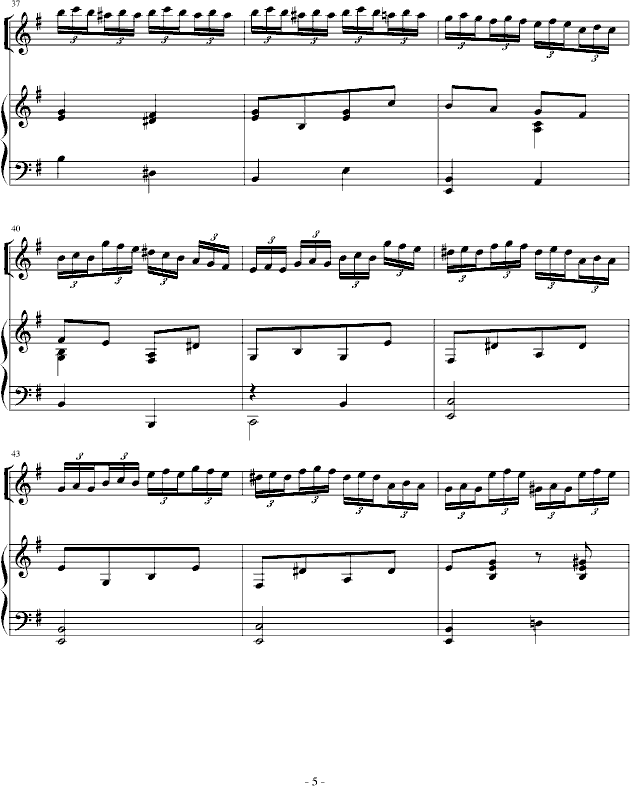 舒伯特的小提琴曲(钢琴谱)5