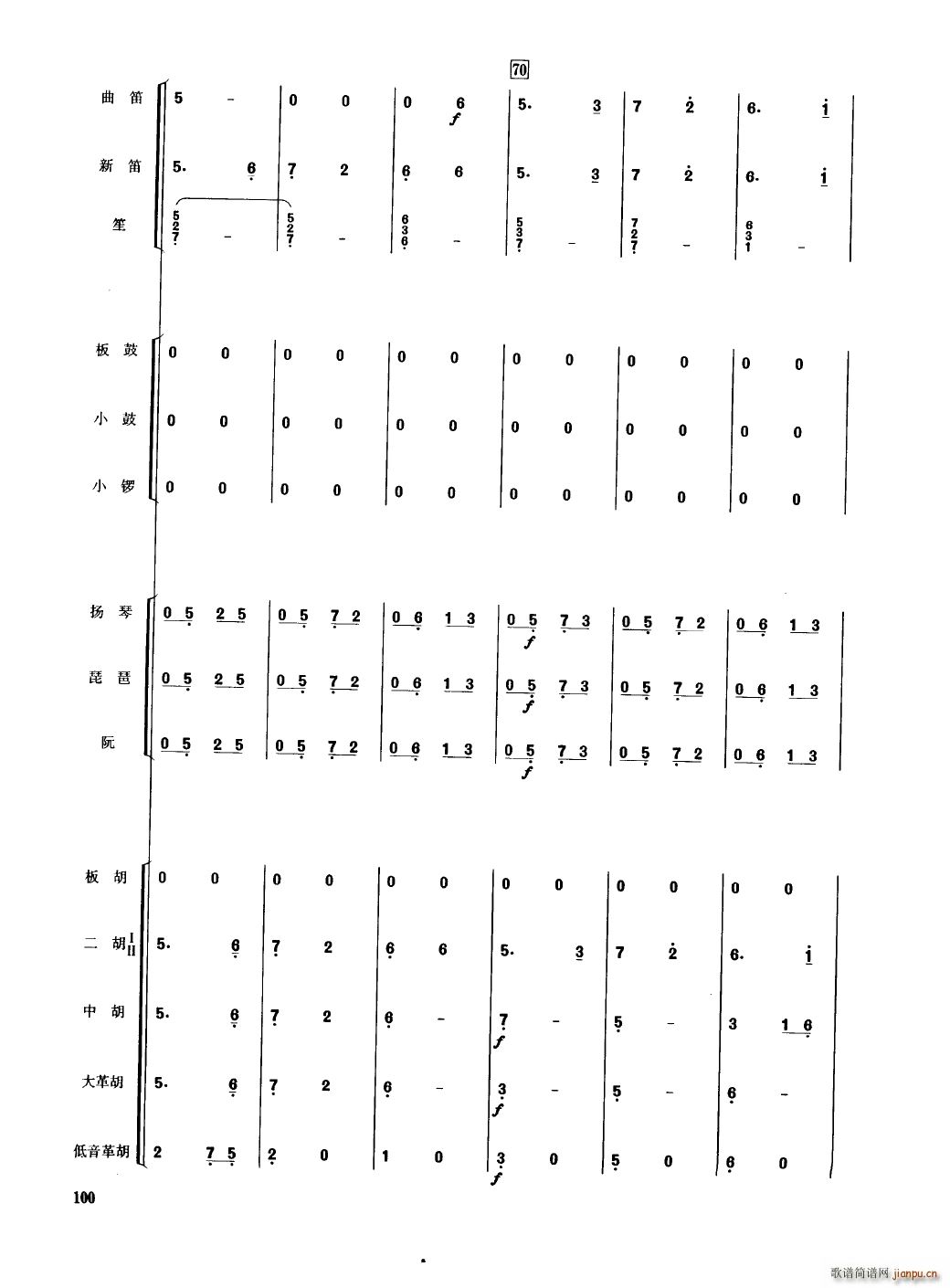中国民族器乐合奏曲集 101 150(总谱)3