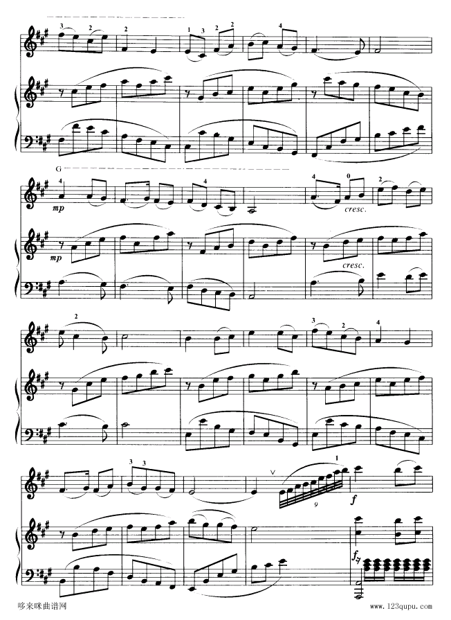 回归抒怀-小提琴独奏(其他乐谱)3