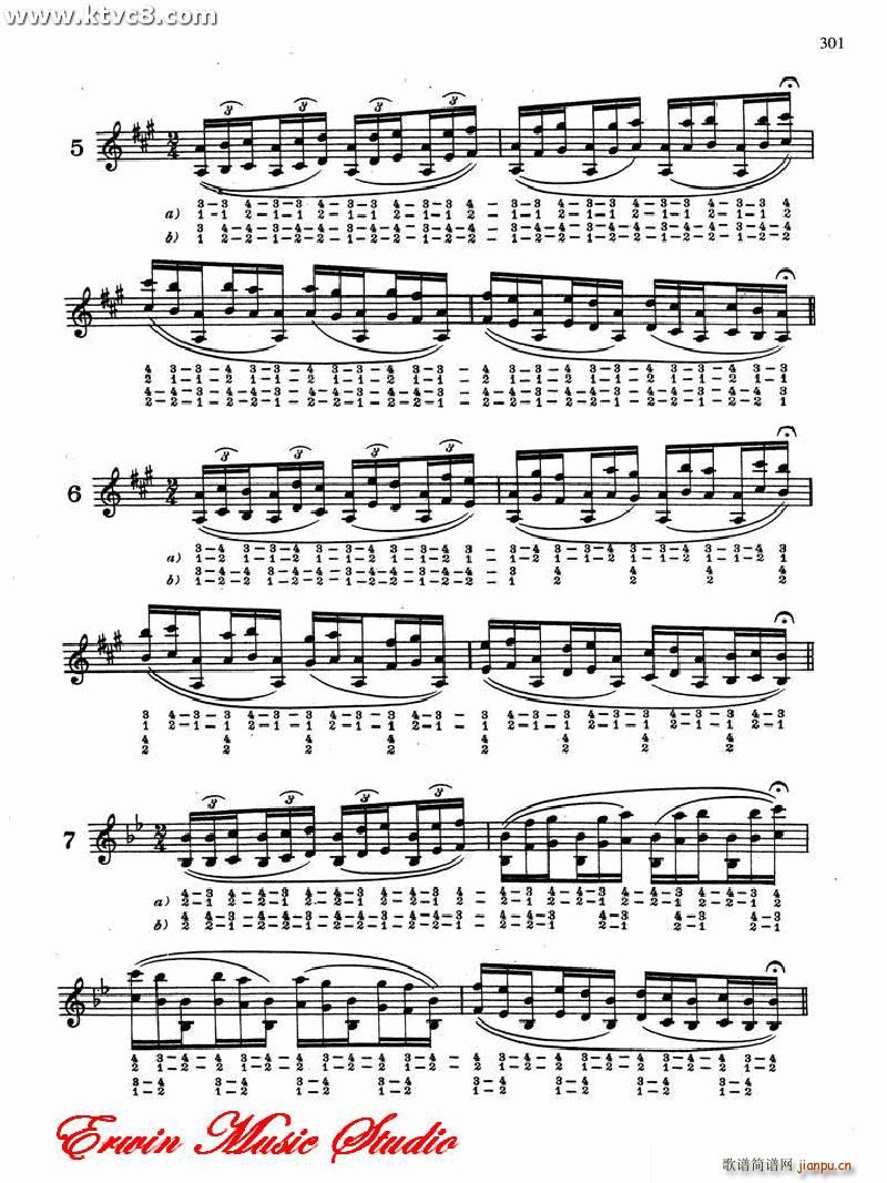 德米特里 康斯坦丁 多尼斯 24条小提琴三度和八度指法高级演练(小提琴谱)12