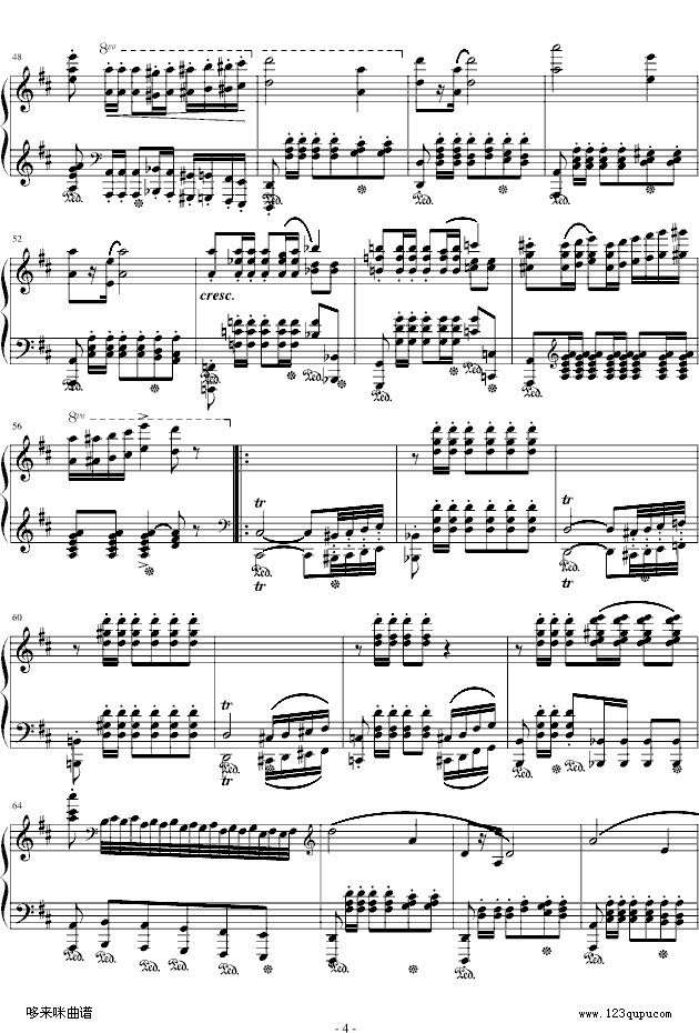 波兰军队舞曲-Op.40No.1-肖邦 4